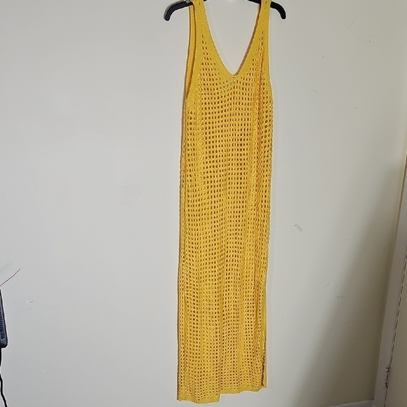 Shade & Shore Other - Shade & Shore Sunny Crochet Dress/ Beach Cover Up